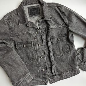 Saturdays NYC Denim Jacket Size Medium Gray